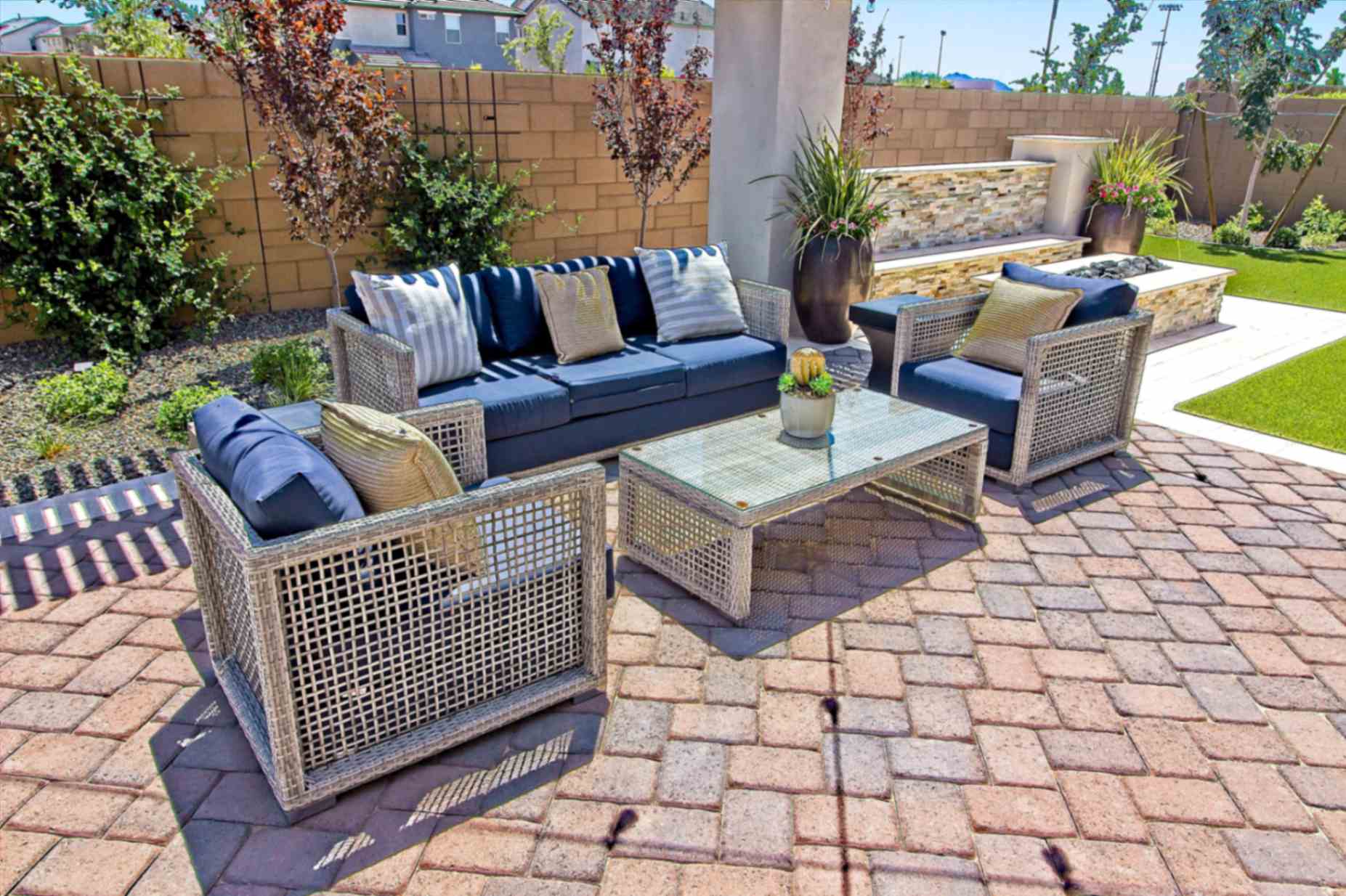 Concret patio outdoor-