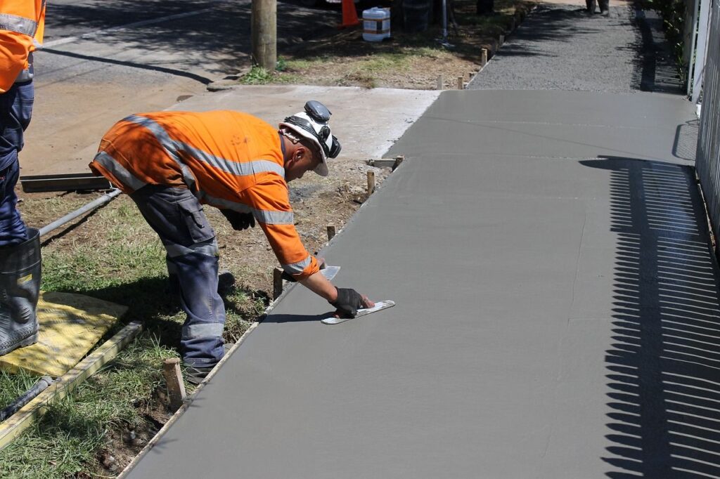 Concrete Sidewalk making