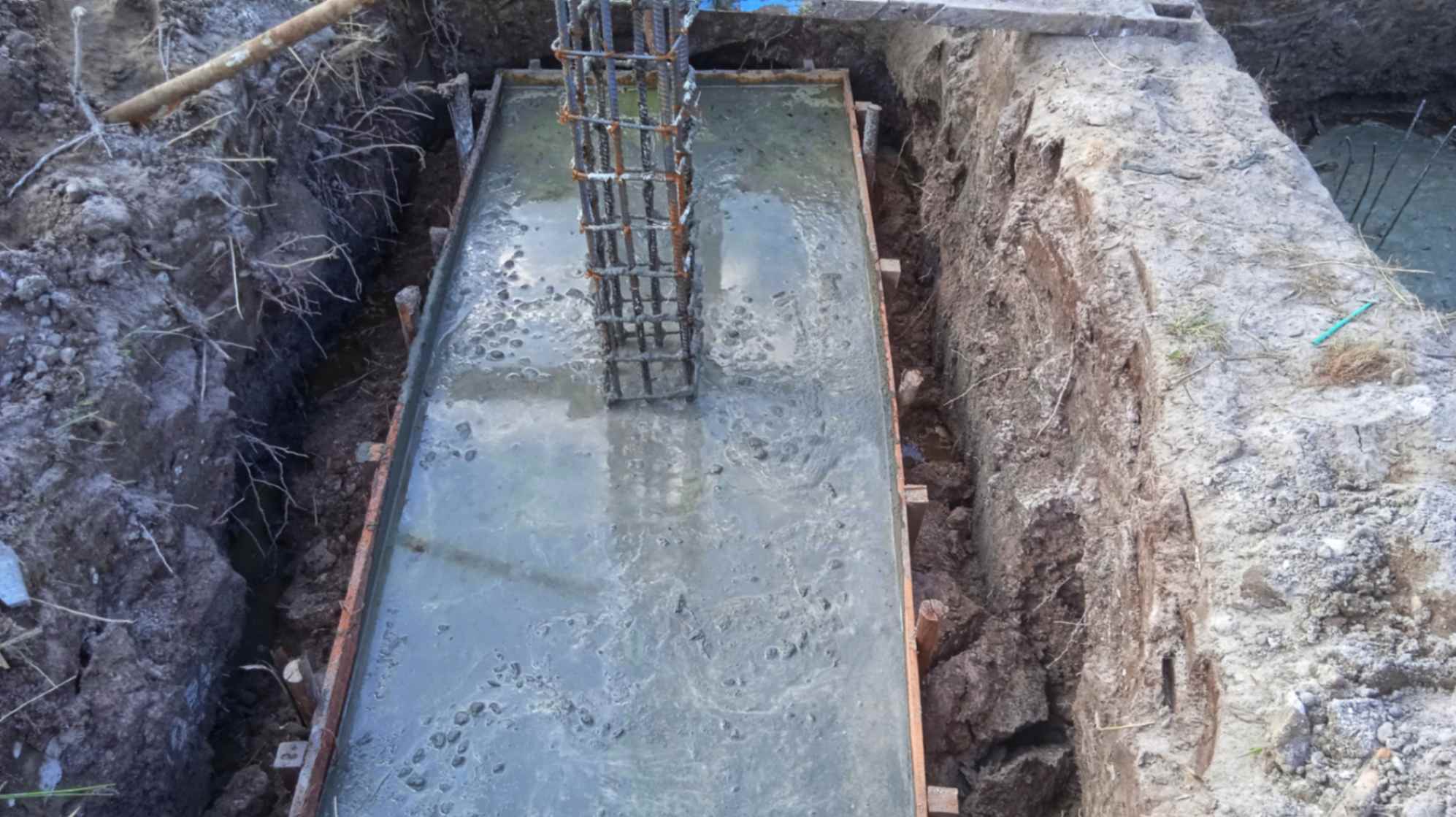 Concrete slab foundation